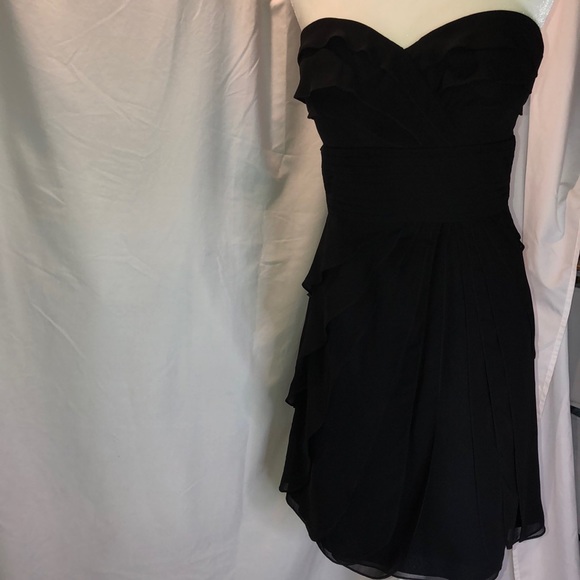 Bill Levkoff Layered Chiffon Bridesmaid Dress - Picture 3 of 13